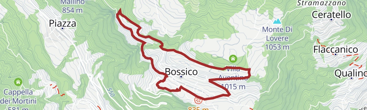 Route map: mtb PERCORSO GIALLO